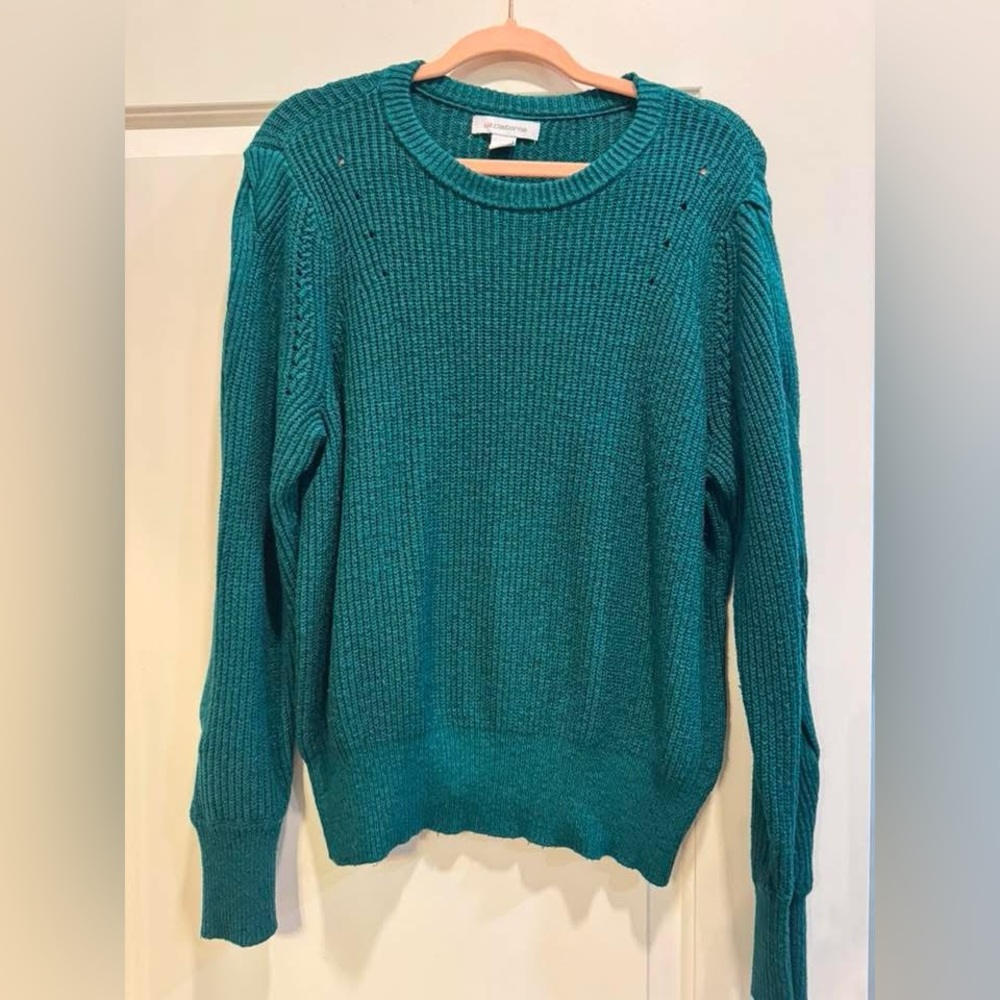 Liz Claiborne Teal Crewneck Sweater